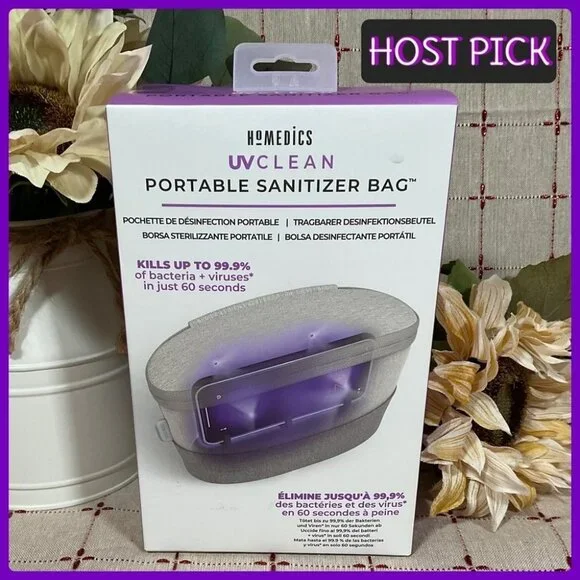 🦠 Homedics UV Clean Portable Sanitizer Bag Kills Bacteria & Viruses New - Picture 1 of 4